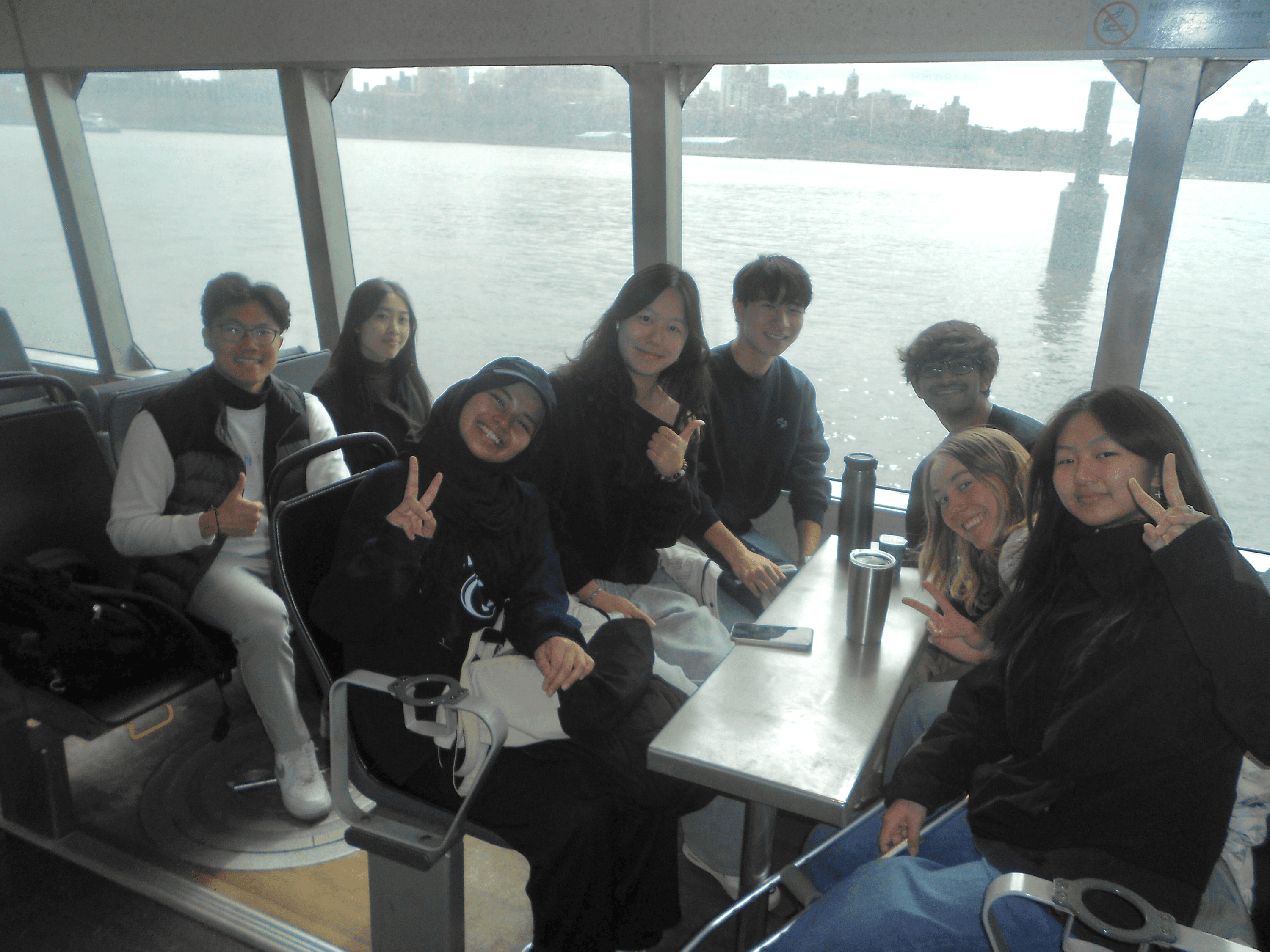 CEC members on the ferry