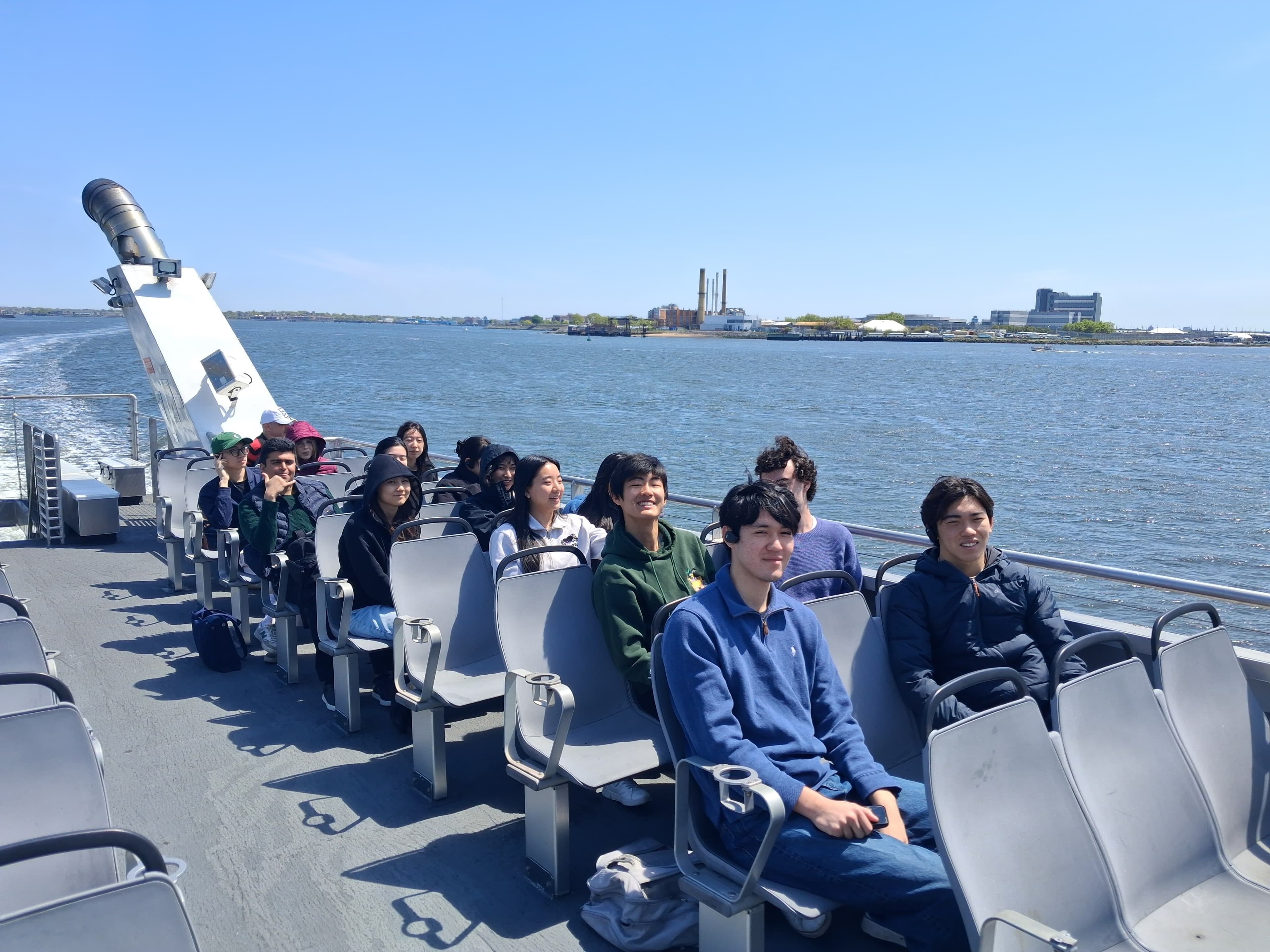CEC members on the ferry